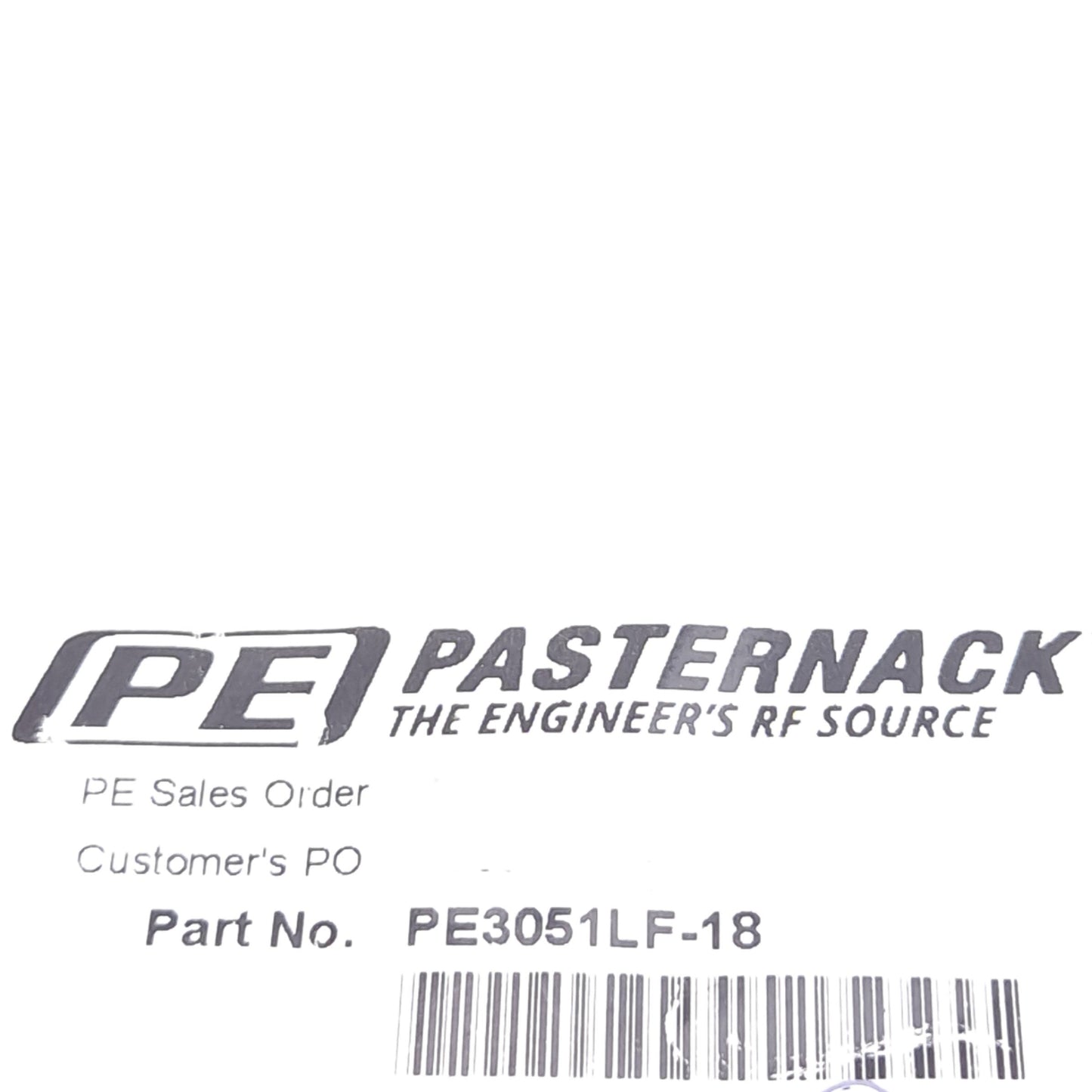 New – Open box Pasternack PE3051LF-18 Coaxial Cable, SMA Male to SMA Female, 18in Length