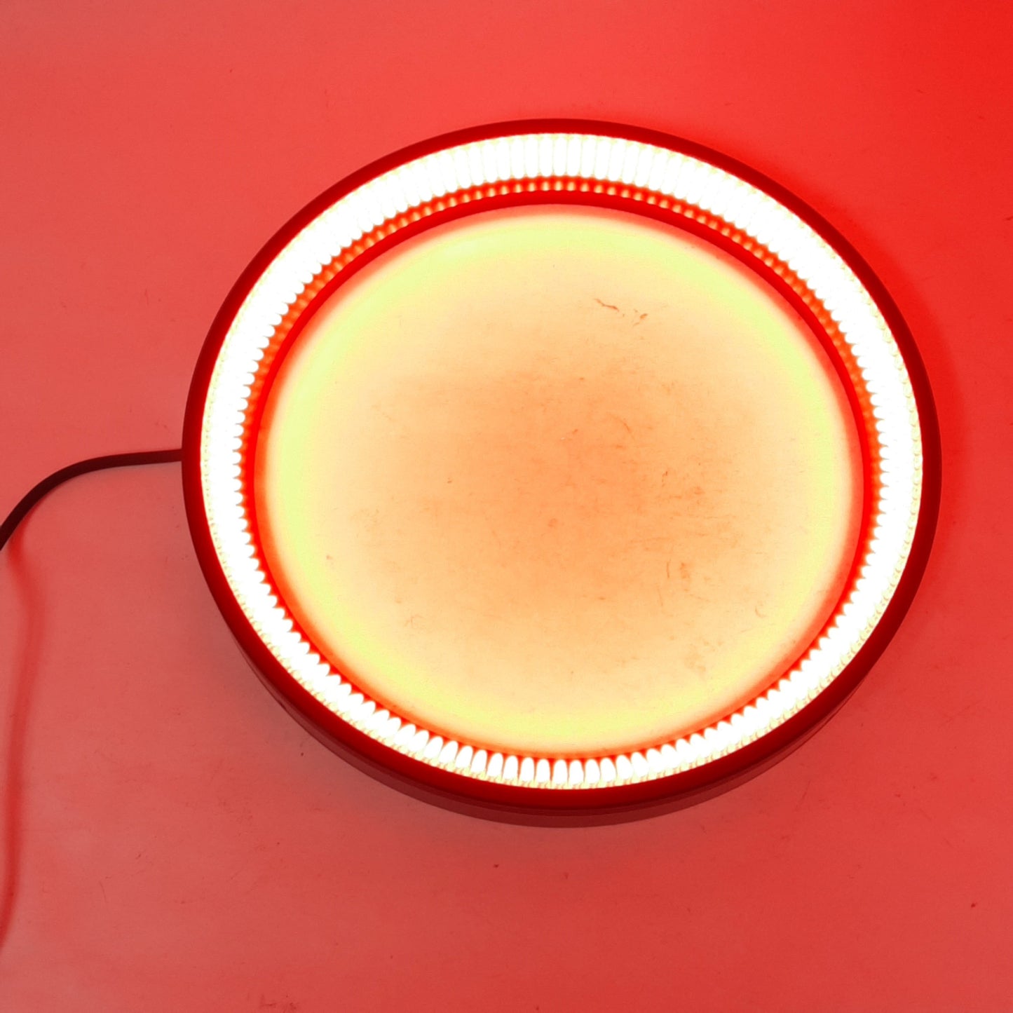 Used CCS LDR-208RD2-LA Low Angle Ring Light, Red, ø208mm OD, 22W, 24VDC, SMR-03V-B