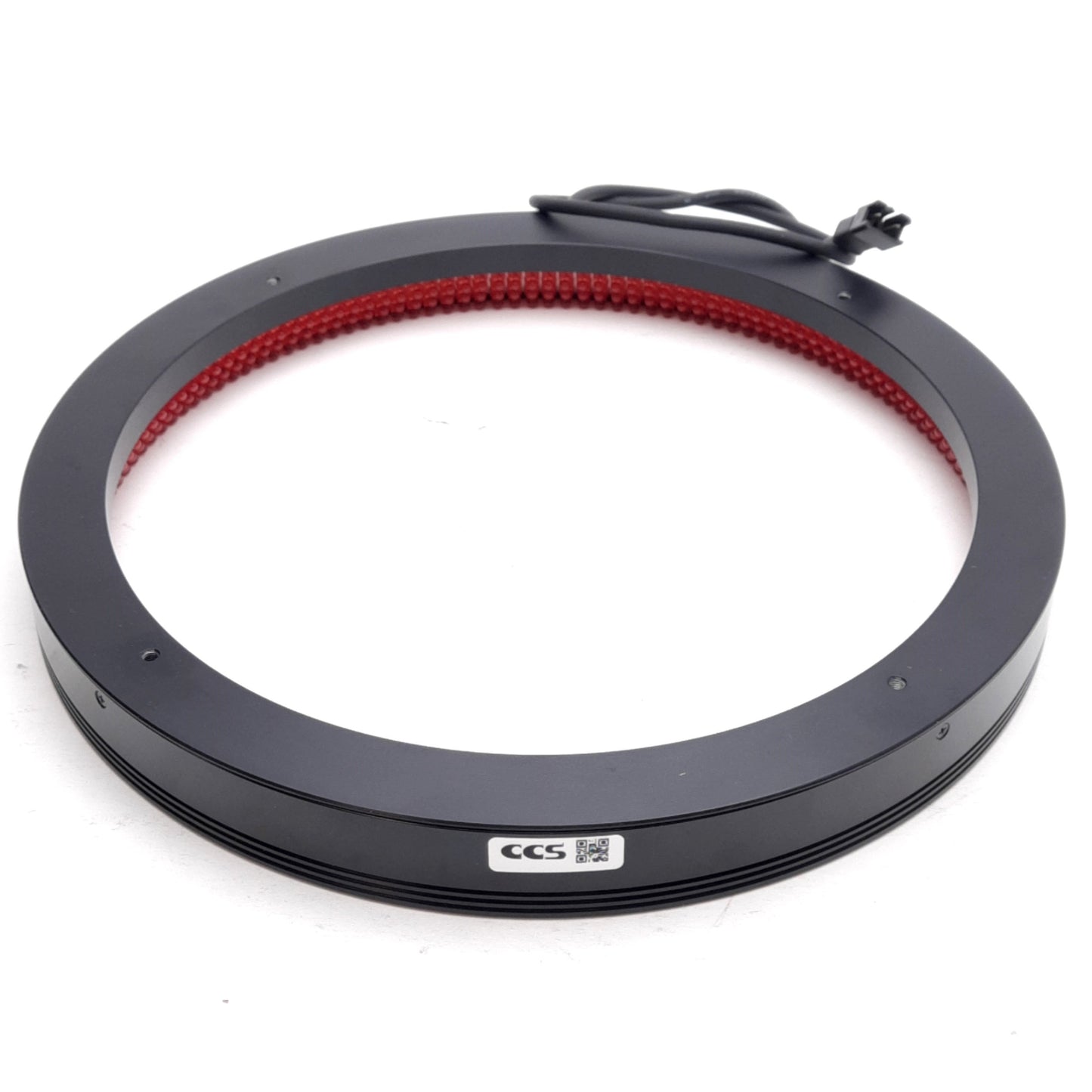 Used CCS LDR-208RD2-LA Low Angle Ring Light, Red, ø208mm OD, 22W, 24VDC, SMR-03V-B