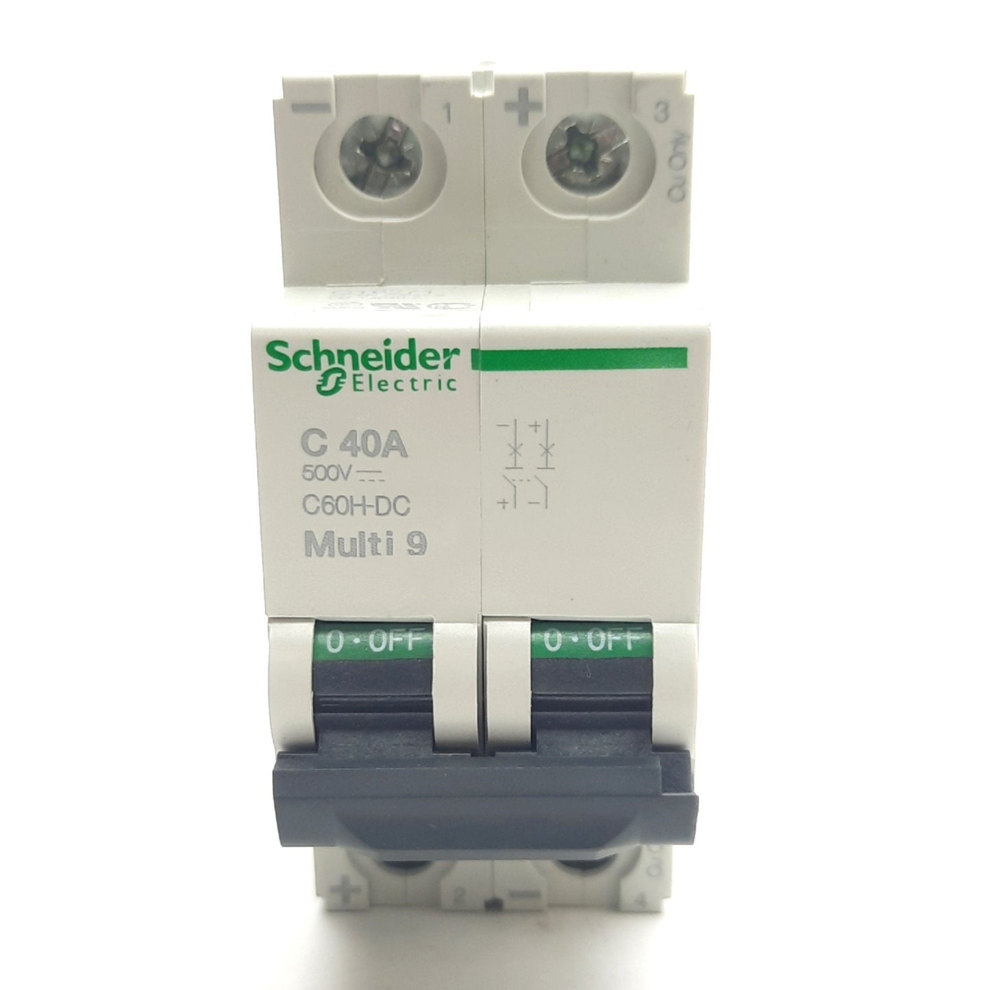 New – Open box Schneider Electric MGN61537 Miniature Circuit Breaker, 2-Pole, 500VDC, 40A