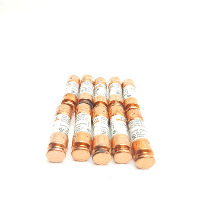 New – Open box Lot of 10 Ferraz Shawmut Mersen TR6-1/4R Tri-Onic Time Delay Fuse, 250VAC, 6.25A