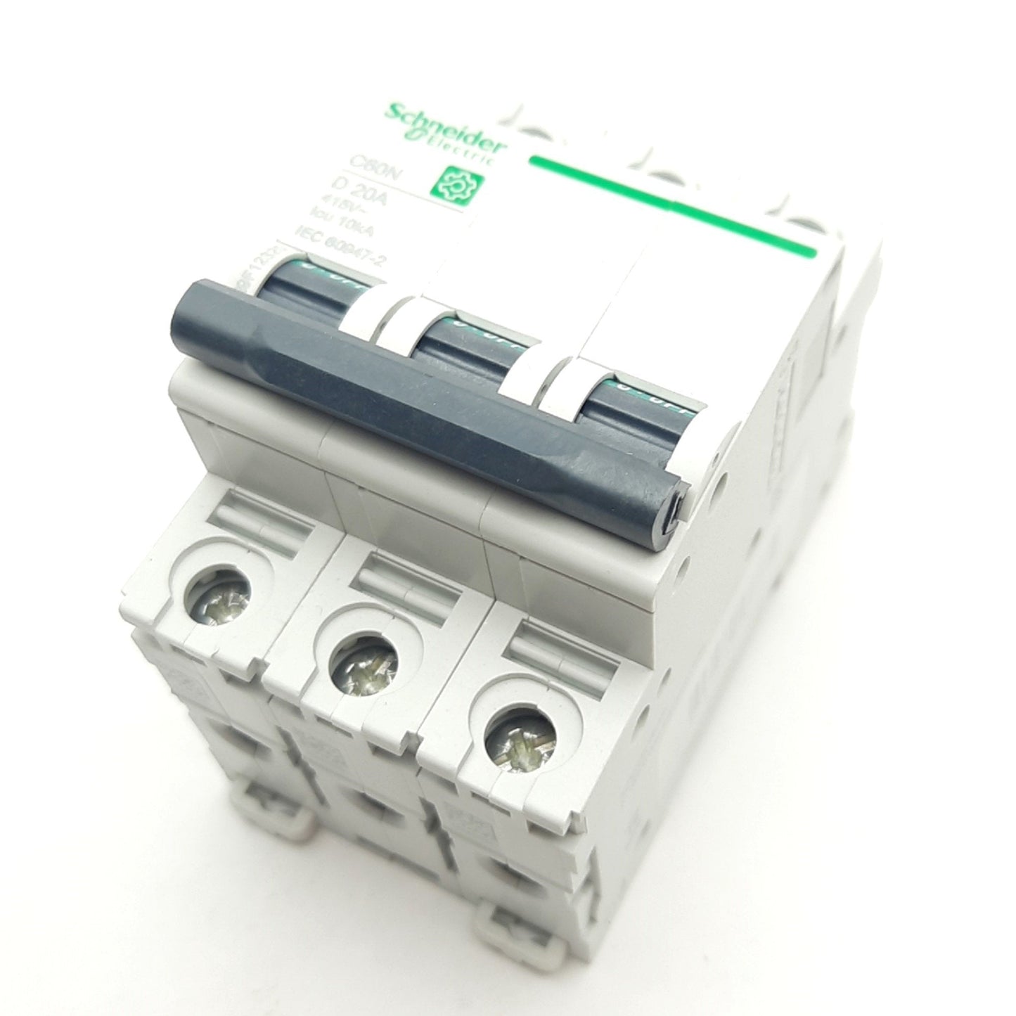 New – Open box Schneider Electric M9F12320 Miniature Circuit Breaker Multi9 C60N, 3-Pole, 20A