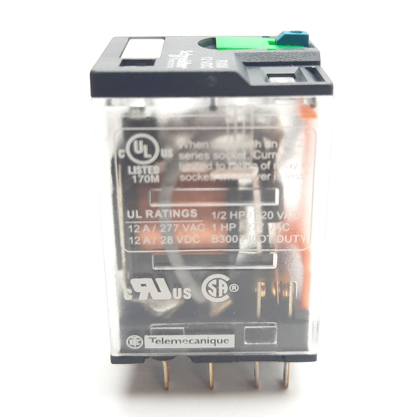 New – Open box Lot of 4 Schneider Electric RXM2AB2JD Electromechanical Relays, 12A, 12VDC Coil