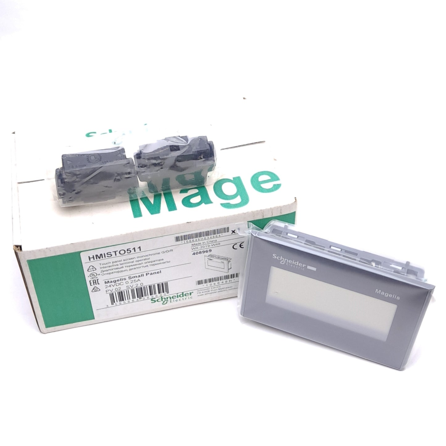 New Schneider Electric HMISTO511 Touch Panel Screen, 3.4in Display 200x80 Resolution