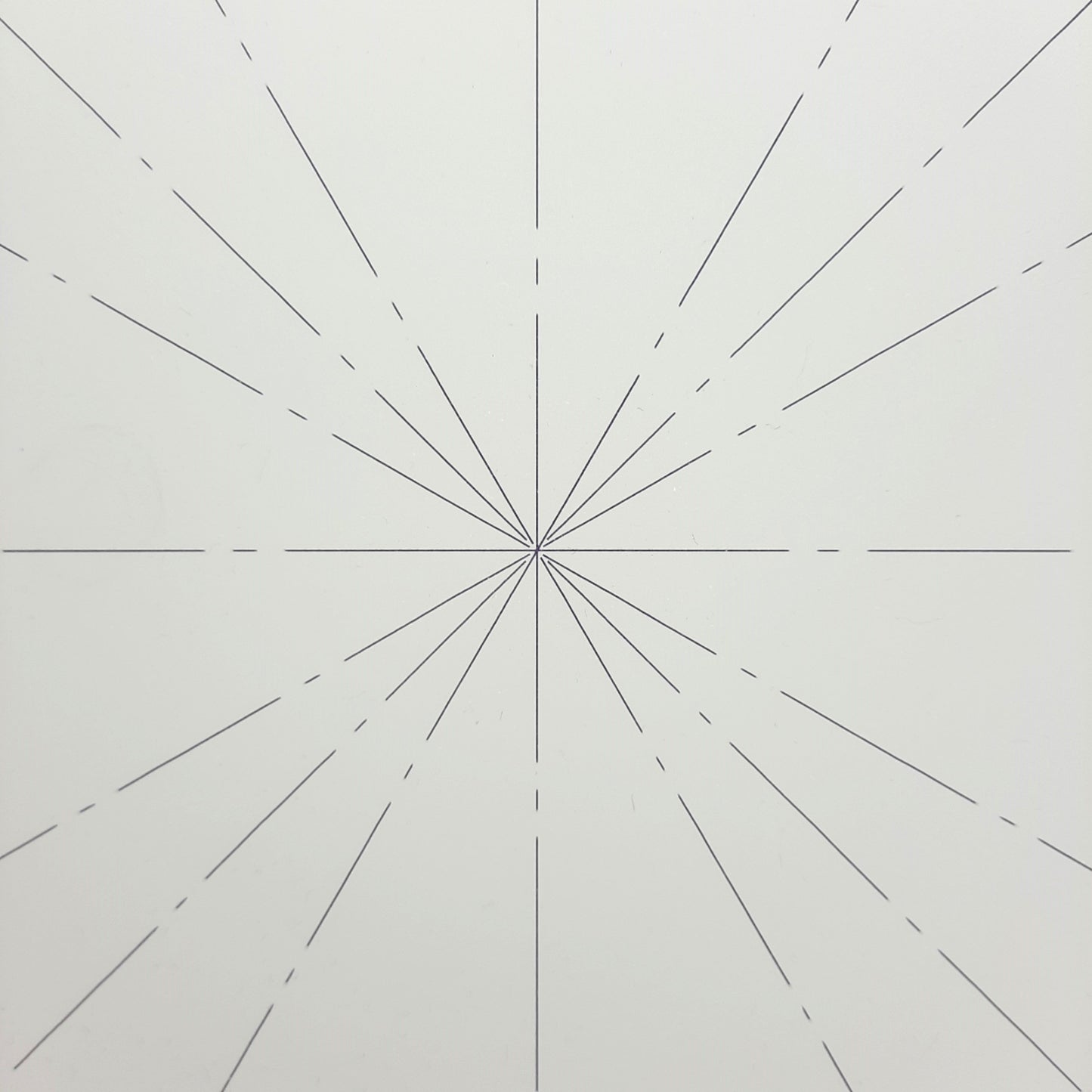 Used Optical Comparator Glass Face Plate, 20-1/8in Diameter, 30°/45° Radial Scale
