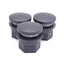 New – Open box Lot of 3 Siemens 3SB3921-0AA Blanking Plugs, ø28.5mm, Black, W/ Locknut