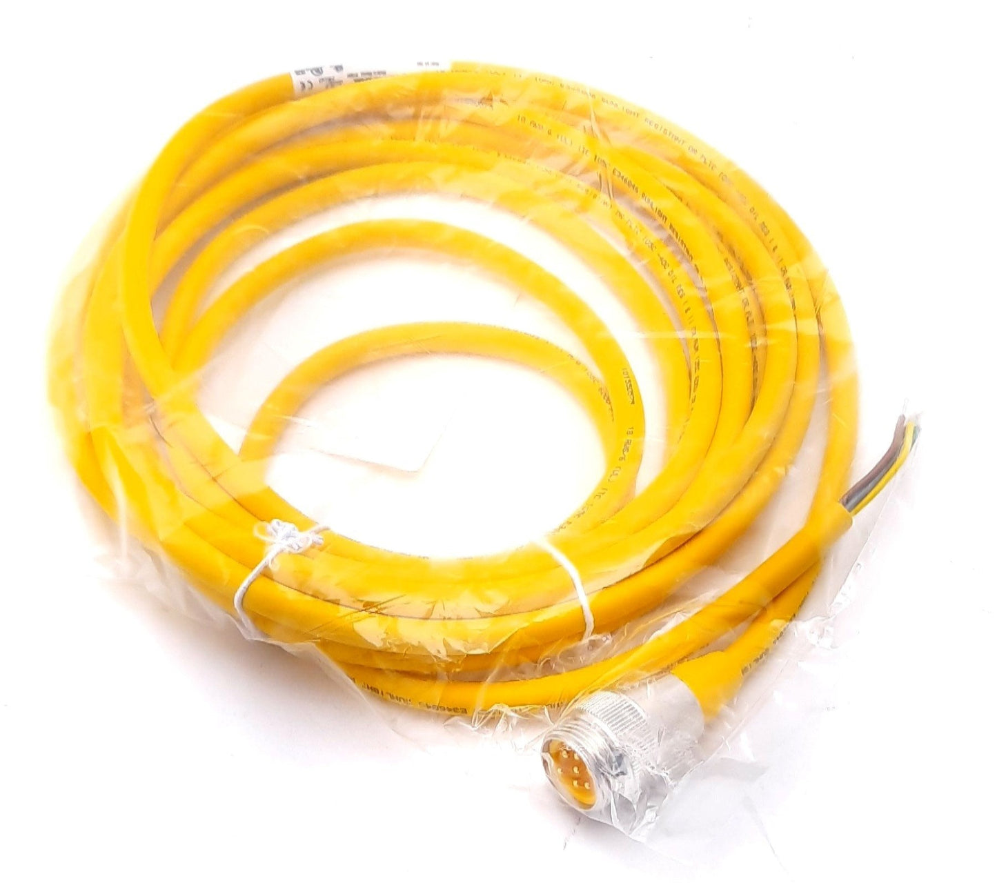 New Turck RSM 61-5M Actuator and Sensor Cable 600VAC 8A 6 Pin 6 Pin Male 7/8"-16