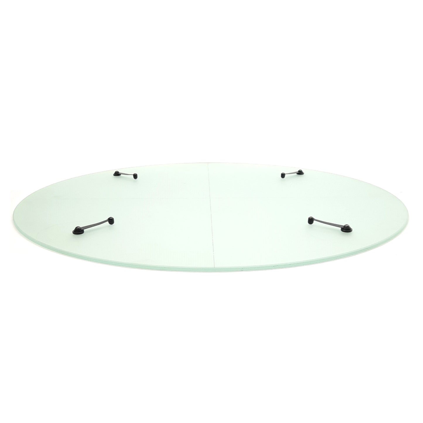 New Optical Comparator Glass Face Plate, ø20.25in, 90° Markings, (4x) Overlay Clips