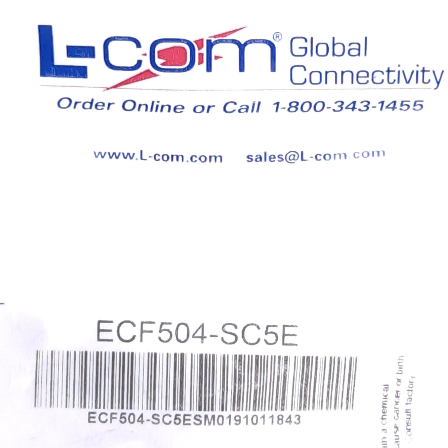 New Lot of 2 L-com ECF504-SC5E Cat5e RJ45 Coupler, Panel Mount, RJ45 Female