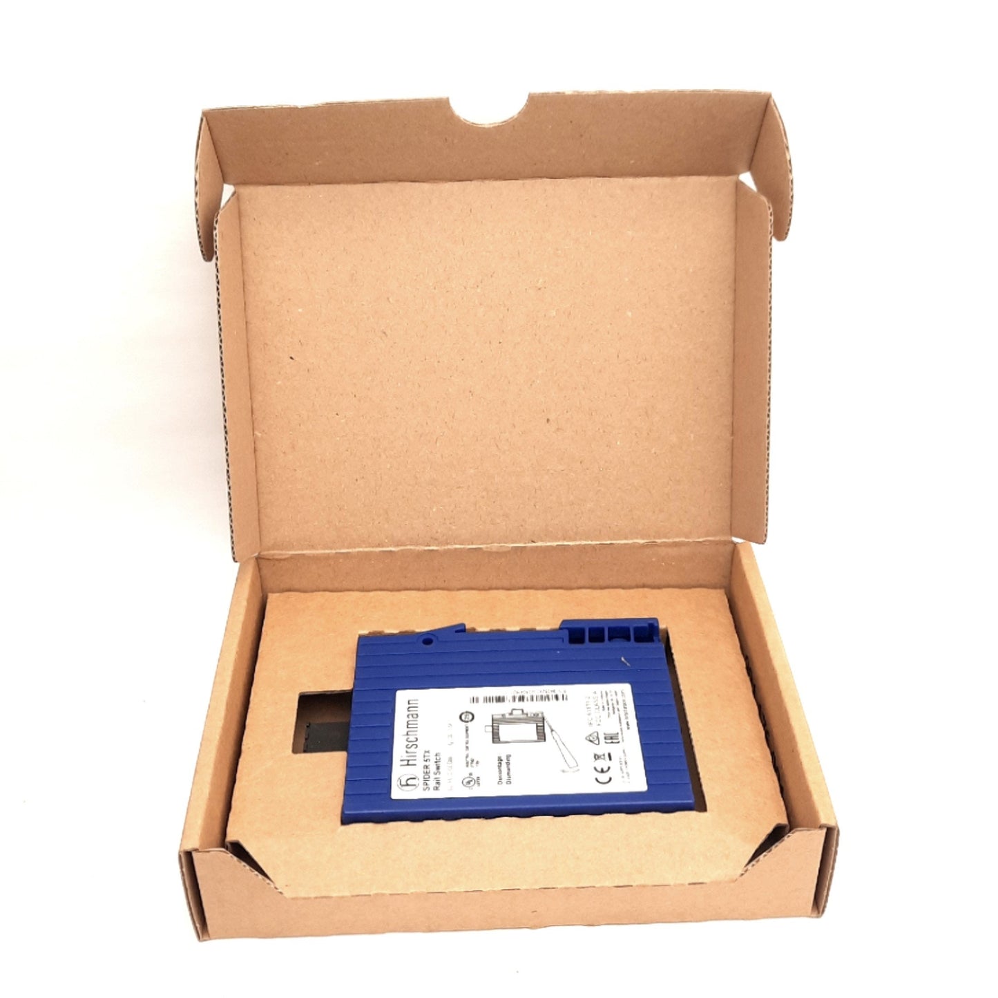 New Hirschmann 943-824-002 Spider 5TX Ethernet Rail Switch, 5-Port, 24V DC