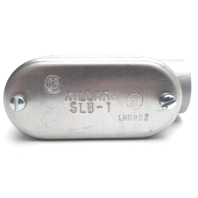 New – Open box Lot of 2 Killark SLB-1 LB Hub Aluminum Service Conduit Body, 1/2", 3x3x2 in