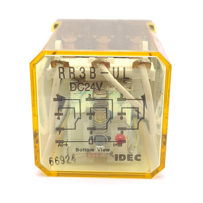 New – Open box Lot of 2 IDEC RR3B-ULDC24V Power Relay, 3PDT, 11-Pin Blade, 10A, 24VDC Coil