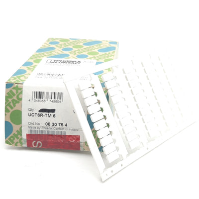 New – Open box Lot of 9 Phoenix Contact UCT6R-TM 6 Marker for Terminal Blocks, 6mm Block Width