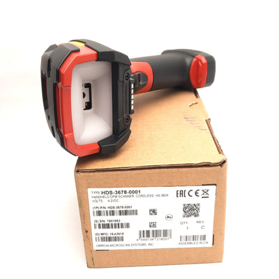 New Omron HDS-3678-0001 Microscan HS-360X Handheld Dpm Barcode Scanner, Bluetooth