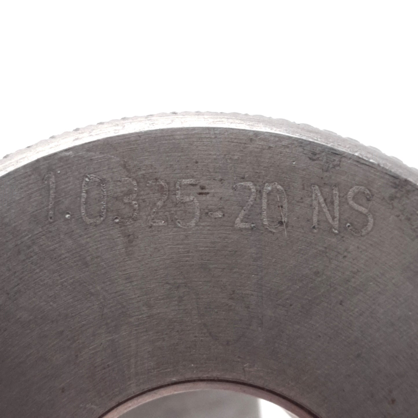 Used R.L. Schmitt 1.0325-20 NS GO Special Thread Ring Gage, P.D.=1.0000in, 20 TPI