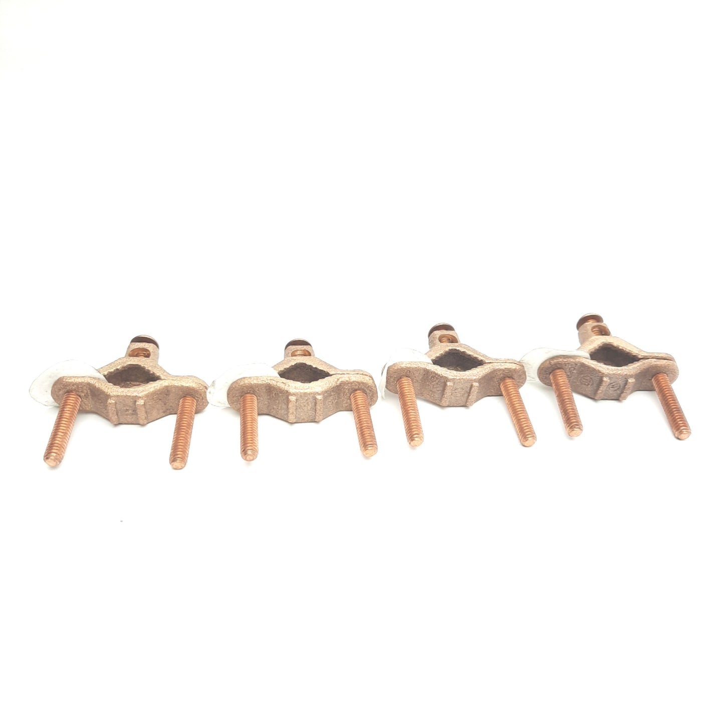 New – Open box Lot of 4 NEER GC-1-DB Ground Clamps, 1/2-1" Trade Size, 2.28 x .32 x .7-17.80 in