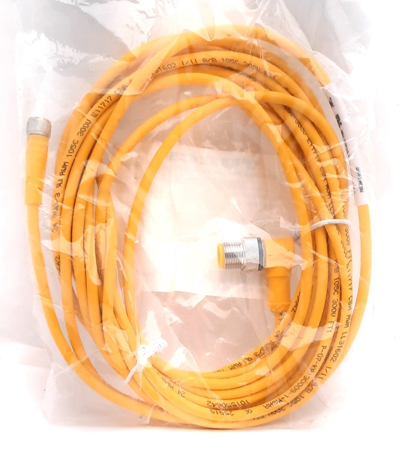 New Turck PKG 3M-5-WS 4T Actuator & Sensor Cordset 125VAC 4A 3 Pin M8 female