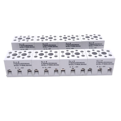 New – Open box Lot of 8 Phoenix Contact 2703172 G 5/ 3-EX Device Terminal Block, 3-Position