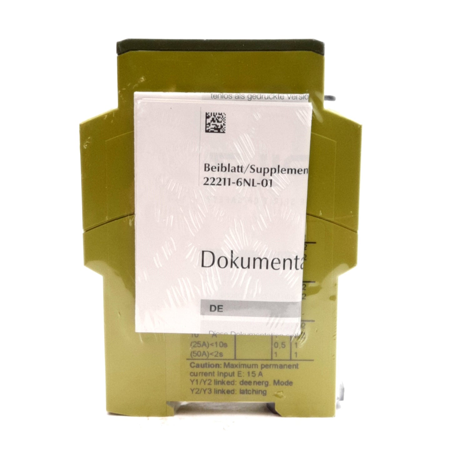 New Pilz 828035 Current Monitoring Relay, 1NO Contact, 0.01-15A, 24VDC, DIN Rail