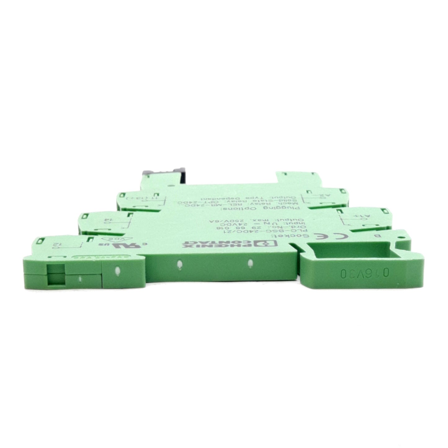 Used Lot of 5 Phoenix Contact 2966016 Relay Socket SPDT 250V 6A, 24VDC Coil, DIN Rail