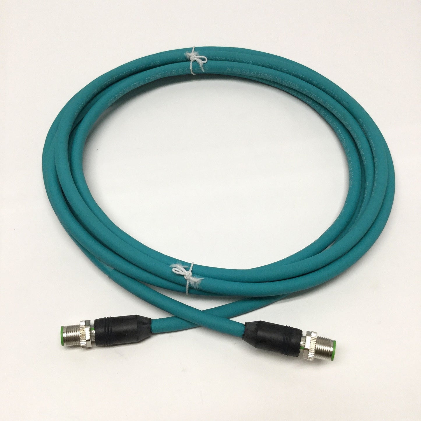 New – Open box Murr 7700-48511-S4W0300 Ethernet Networking Cable M12 Male 8-Pin CAT5e, 3m