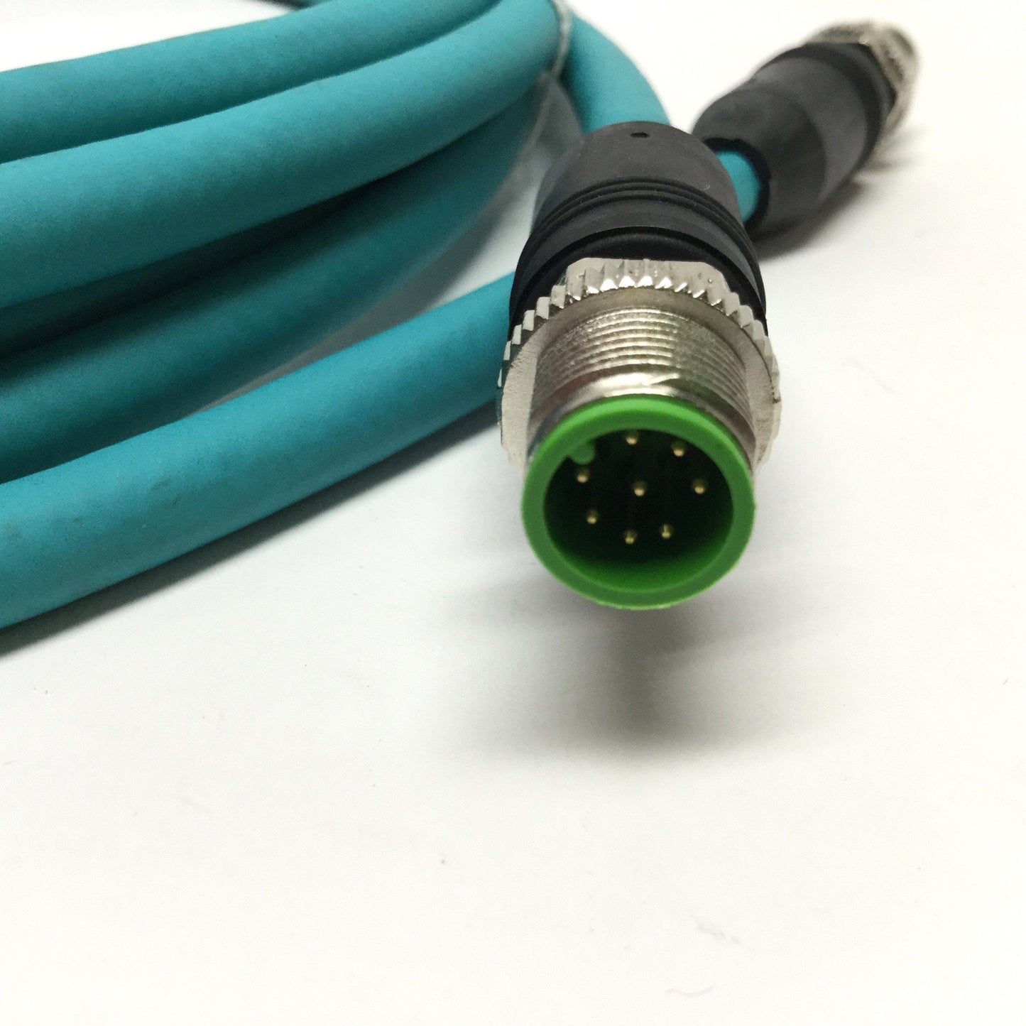 New – Open box Murr 7700-48511-S4W0300 Ethernet Networking Cable M12 Male 8-Pin CAT5e, 3m