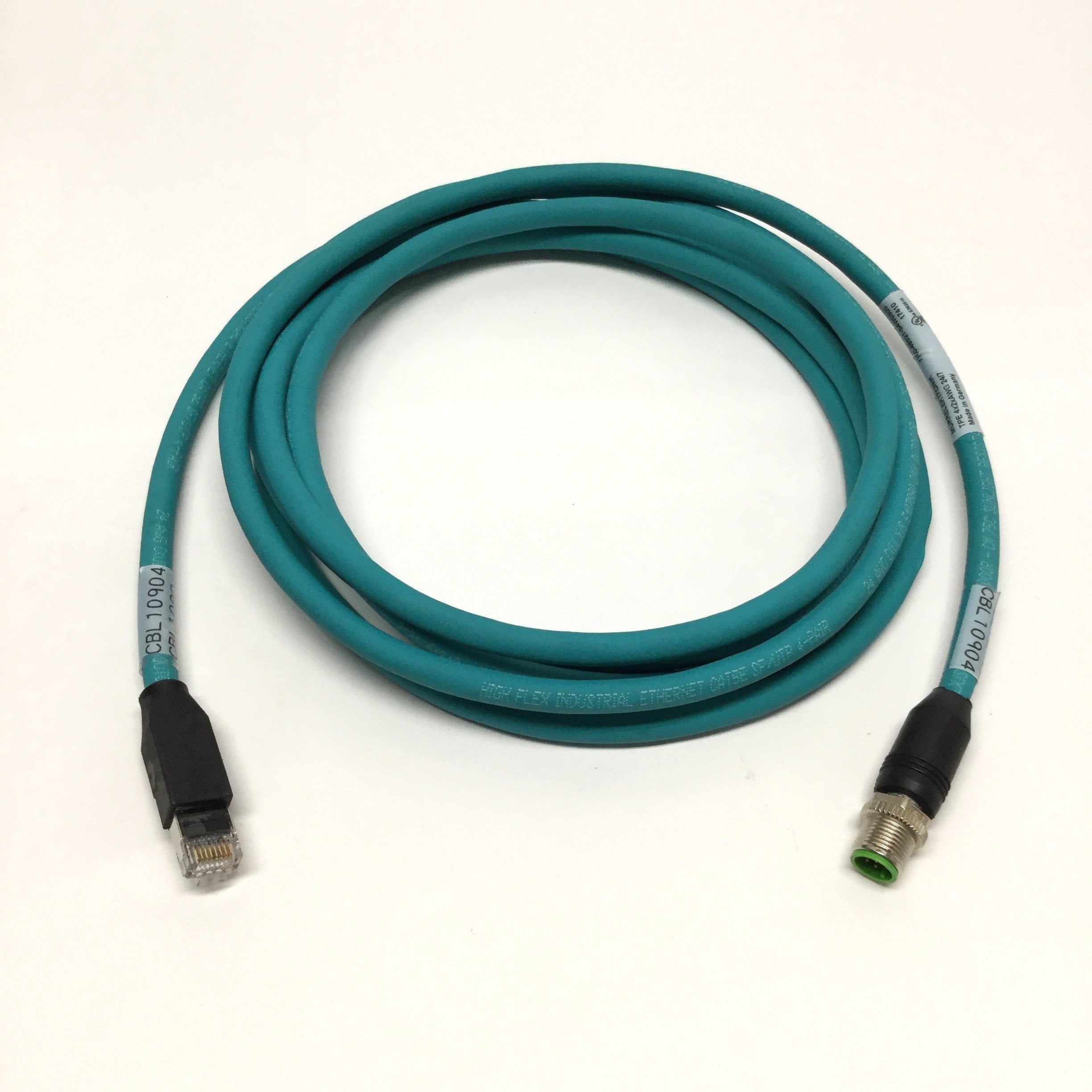 Murr 7700-48521-S4W0300 Ethernet Cable M12 Male 8-Pin to RJ45 CAT5e, 3 ...