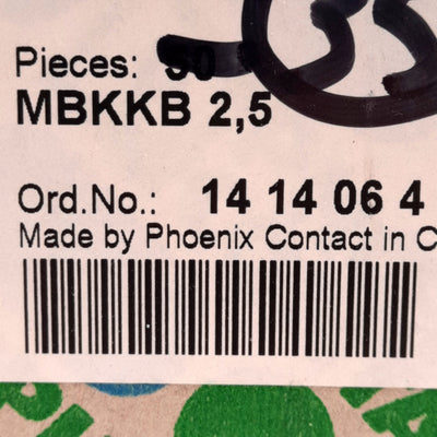 New – Open box Lot of 15 Phoenix Contact 1414064 Feed-Through Terminal Block 300V 20A DIN Rail