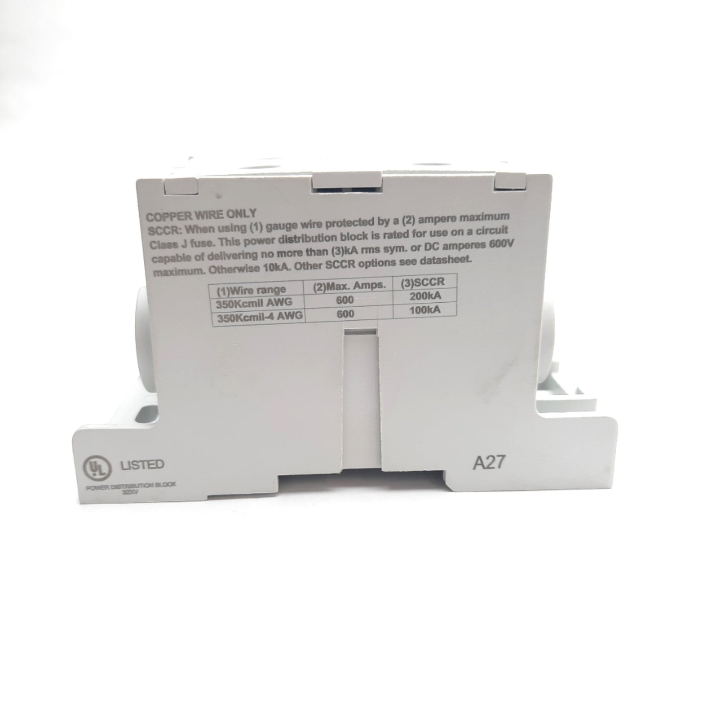 New COOPER Bussman PDBFS500 Power Distribution Block 600V, 620A, 350kcmil to 4 AWG