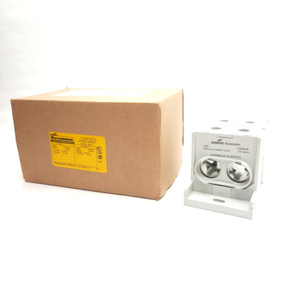 New COOPER Bussman PDBFS500 Power Distribution Block 600V, 620A, 350kcmil to 4 AWG