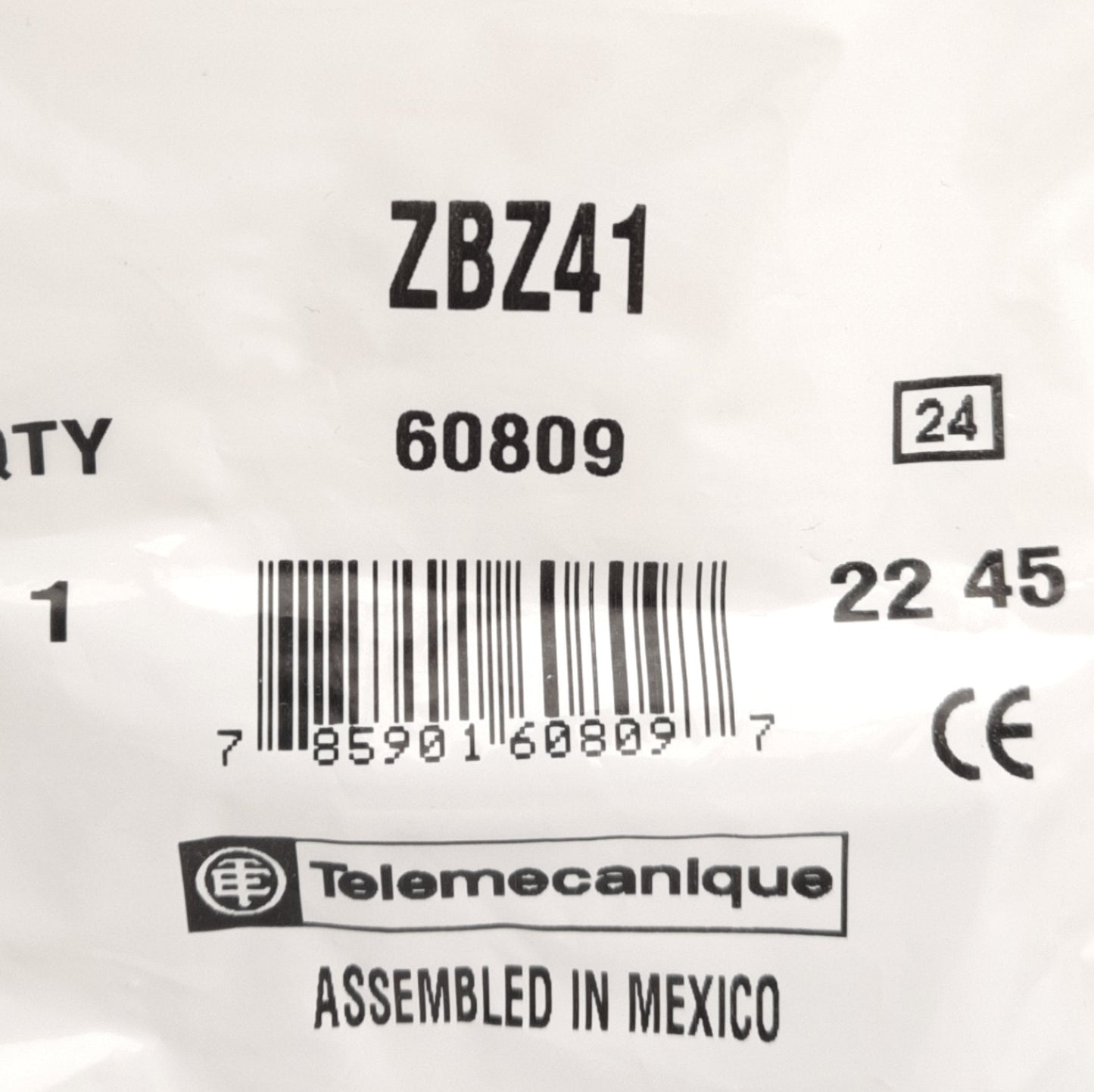New Lot of 5 Telemecanique ZBZ41 Pushbutton Adapters, 22mm Switch into 30mm Hole