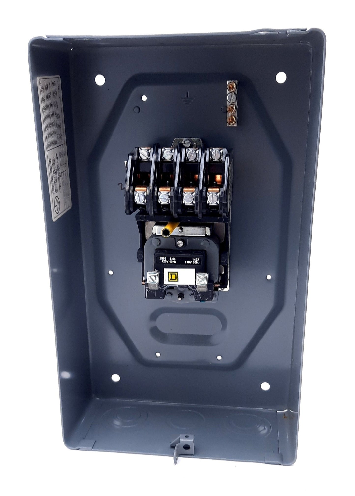 New Square D 8903LG40 Lighting Contactor With Enclosure 4 Pole 4N.O 600v, 110-120VAC