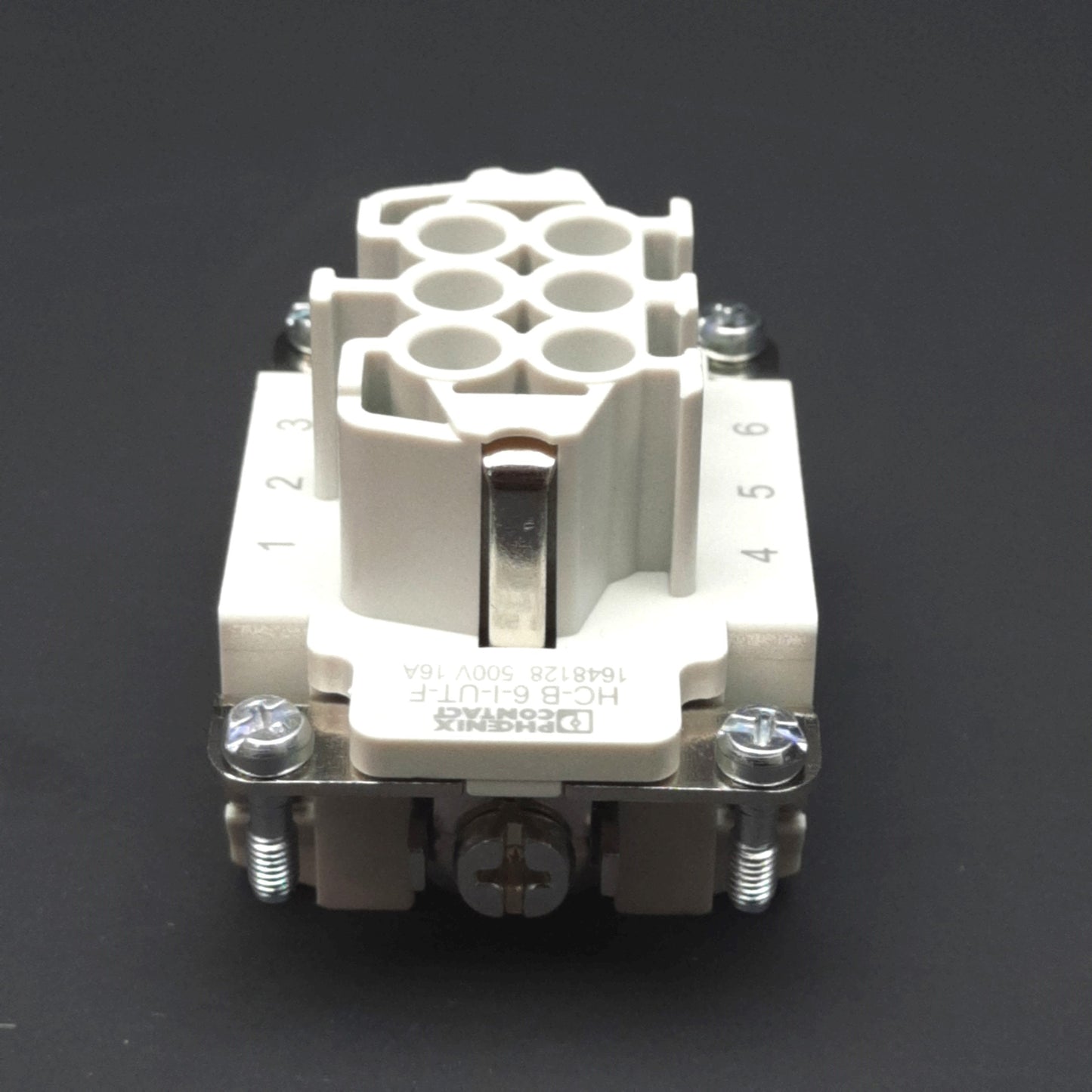 New Lot of 2 Phoenix Contact 1648128 Contact Insert, 6-Position+PE, 500V 16A