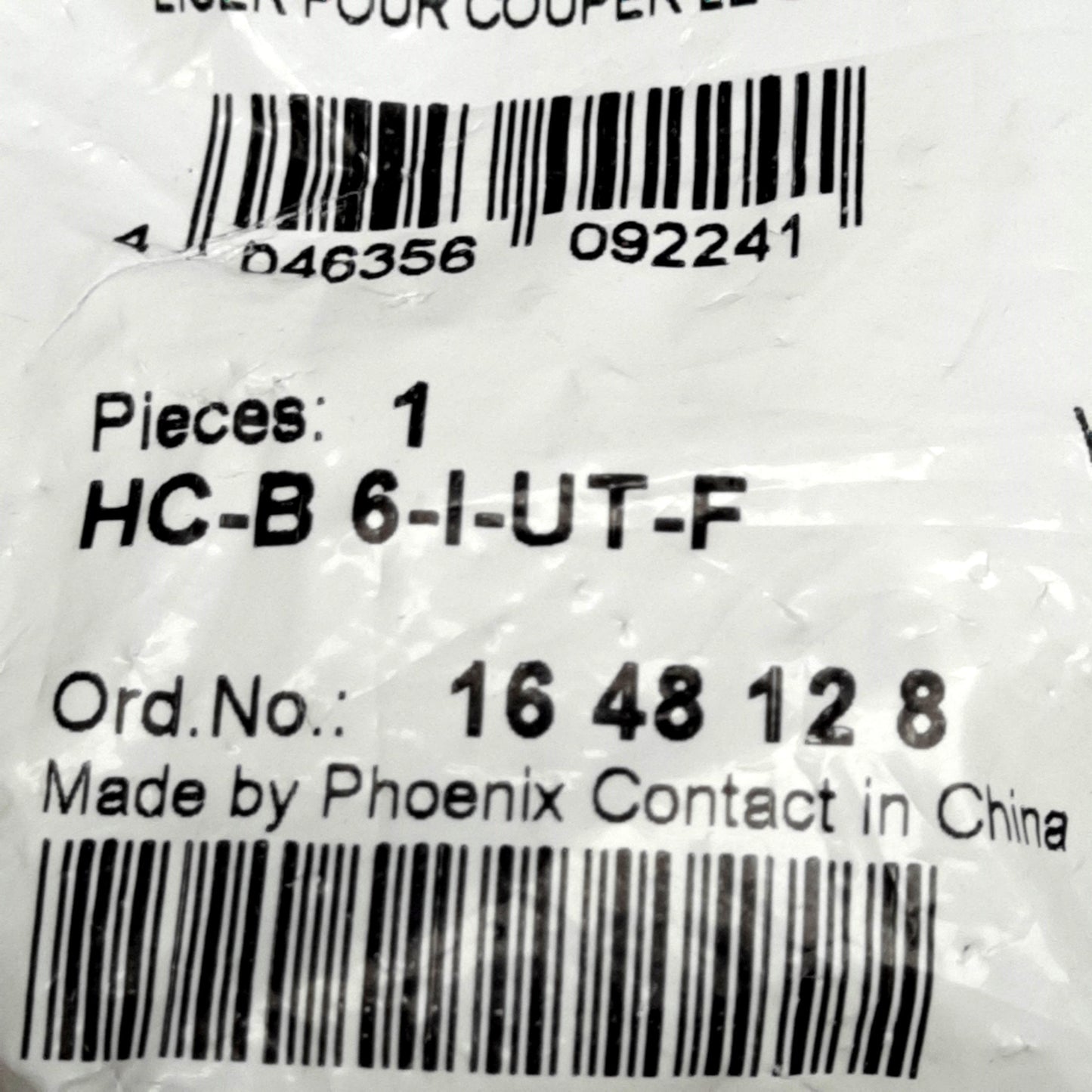 New Lot of 2 Phoenix Contact 1648128 Contact Insert, 6-Position+PE, 500V 16A