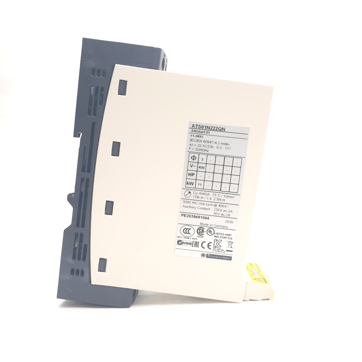 New Schneider ATS01N222QN Altistart 01 Soft Starter, 22A, 380-415V, 7.5-11kW