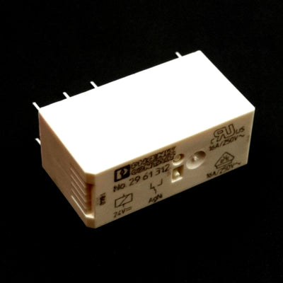 New Lot of 2 Phoenix Contact 2961312 Power Relay, SPDT, 250VAC 16A, 24VDC Coil