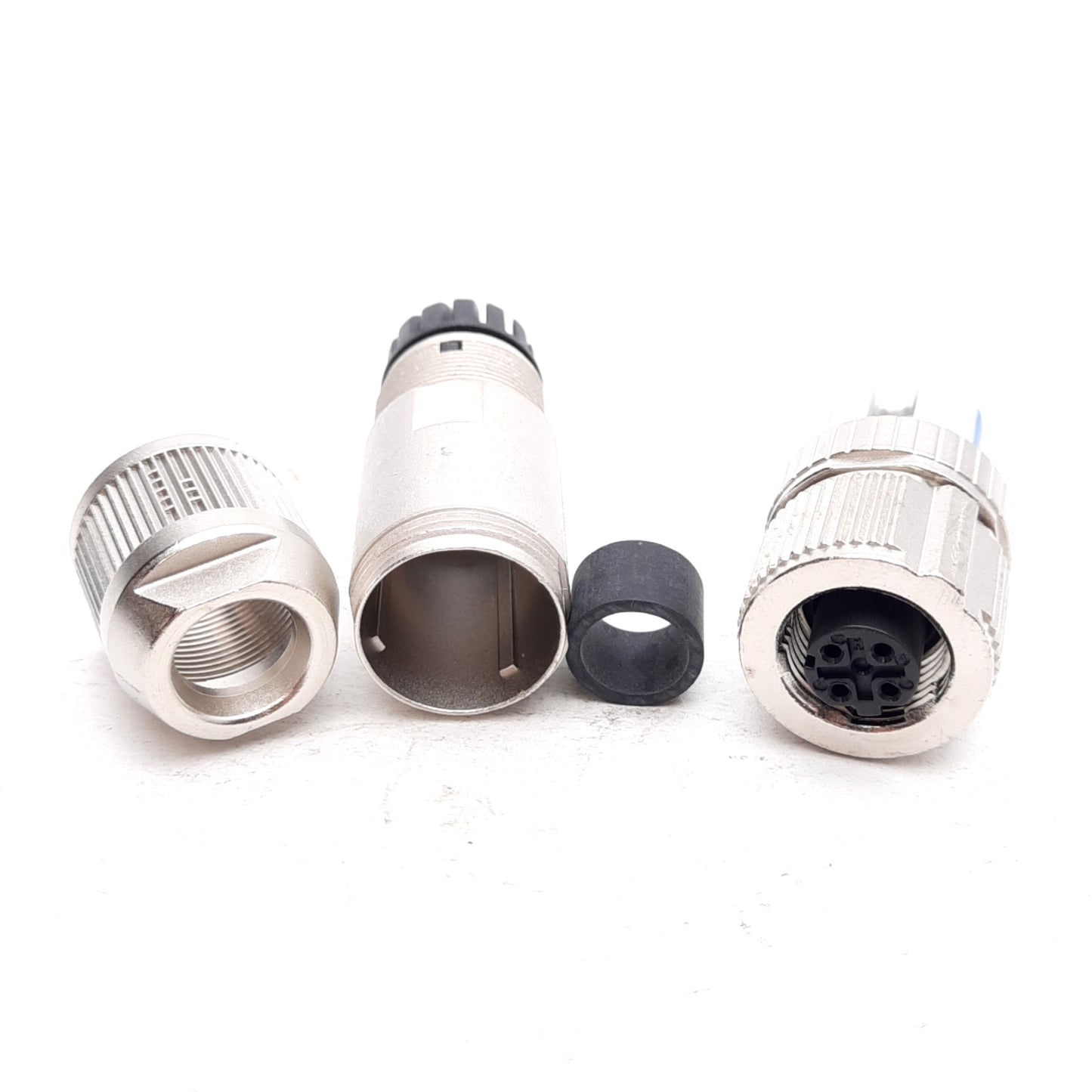 New Lot of 3 Phoenix Contact 1424683 Connector, M12 4-Position Female, 60VAC 4A