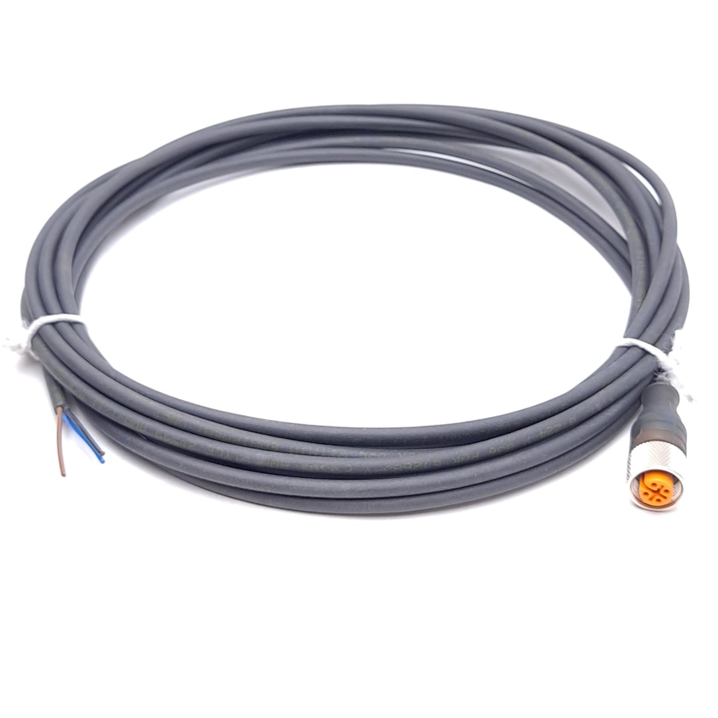 New – Open box Lumberg Automation RKT/LED A 4-3-224/5 M Cable, M12 4-Pin Female to Flying Leads