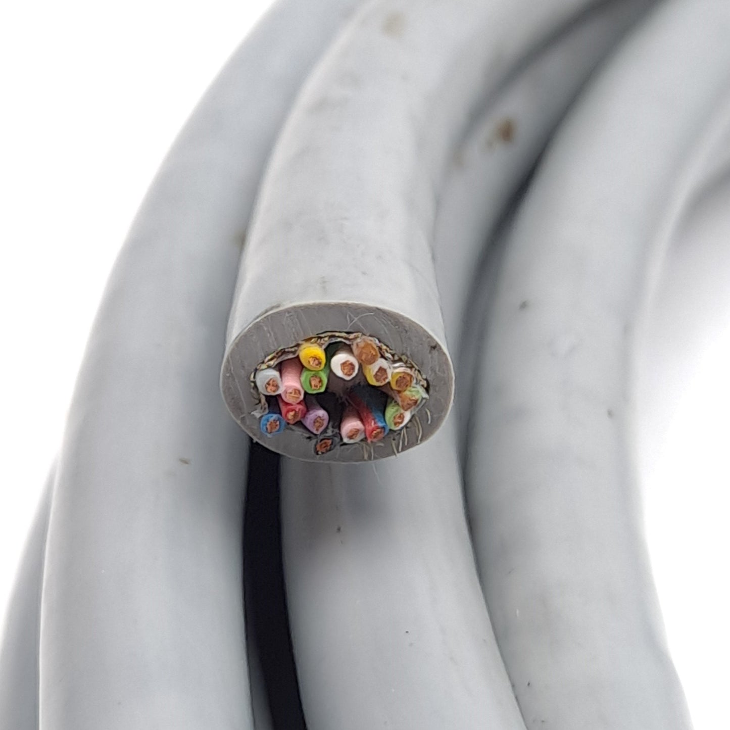 Used Igus CF211-03-08-02 Chainflex Data Cable, ø12mm OD, 300V, 28ft Length