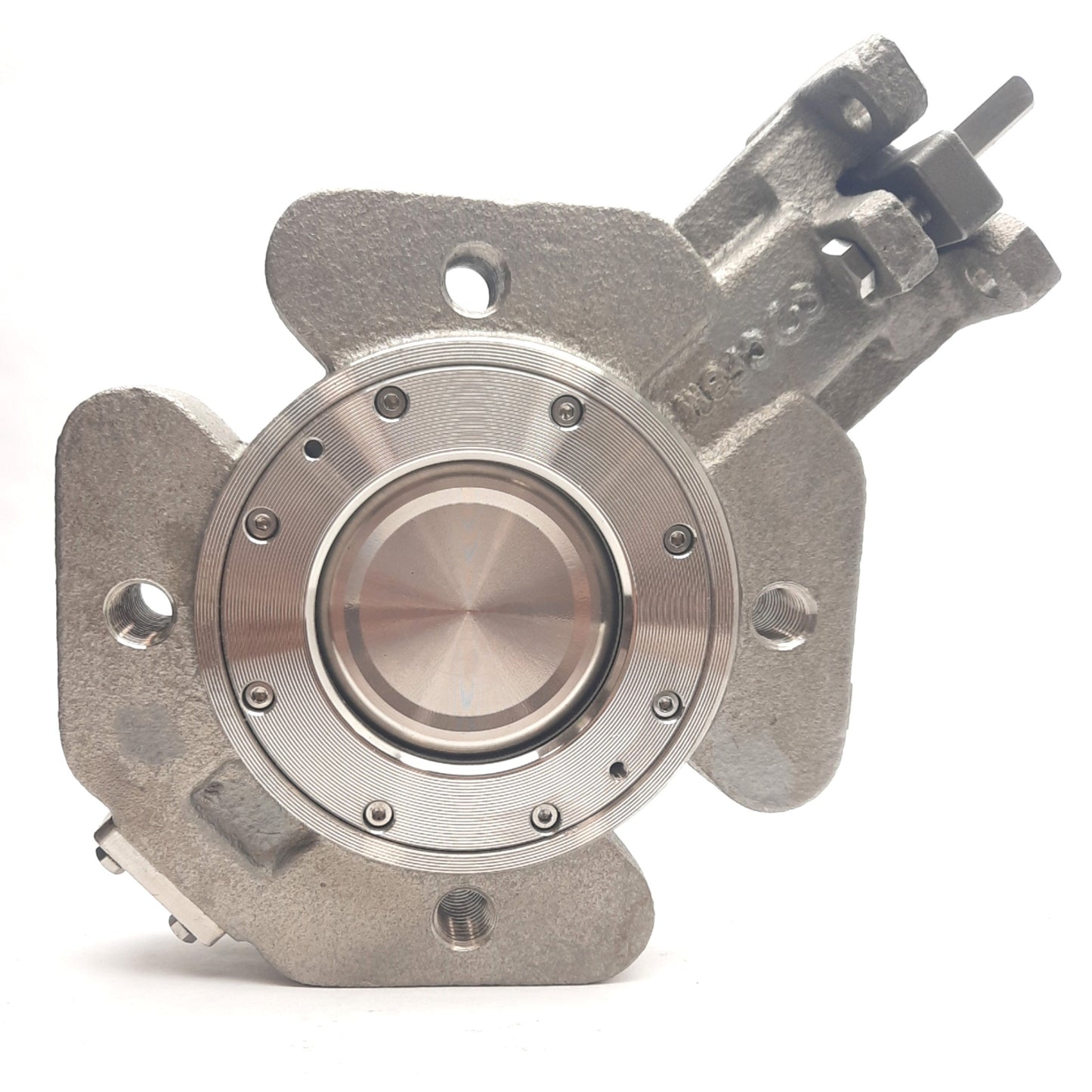 Used Max-Seal BL630-SS-SS-S7-M-G Butterfly Valve, 3" Port, 1/4" Shaft, ANSI Class 150