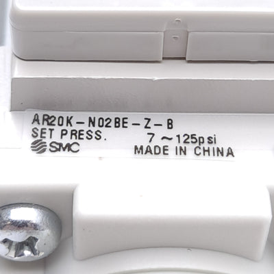 New SMC AR20K-N02BE-Z-B Air Regulator 1/4in NPT Ports, 1.0MPa Max, W/ Pressure Gauge