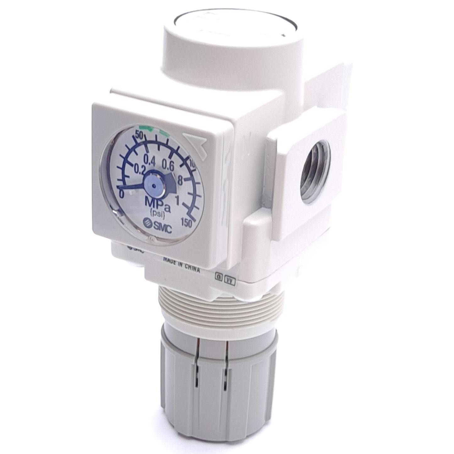 New SMC AR20K-N02BE-Z-B Air Regulator 1/4in NPT Ports, 1.0MPa Max, W/ Pressure Gauge