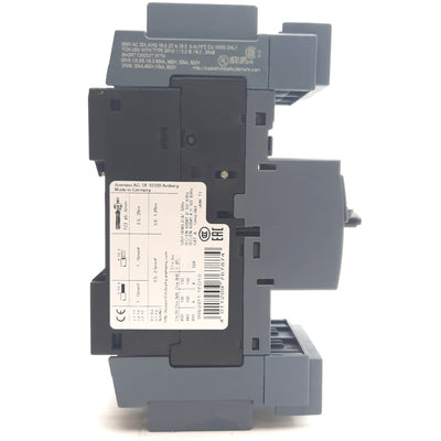 New – Open box Siemens 3RV2811-1ED10 Sirius Circuit Breaker, 3-Pole, 4A, 20-690V, DIN Rail