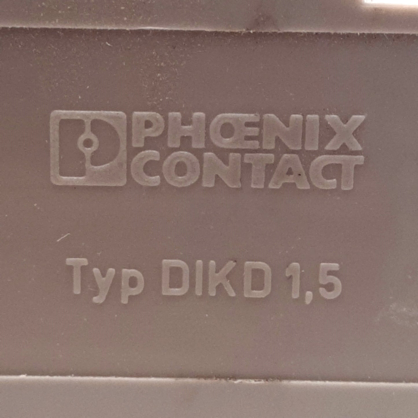 Used Lot of 100 Phoenix Contact DIKD 1,5 Initiator/Actuator Terminal Block, 250V 24A