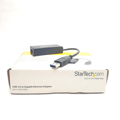 New Startech USB31000S USB 3.0 to Gigabit Ethernet Adapter, 5VDC, USB to RJ45