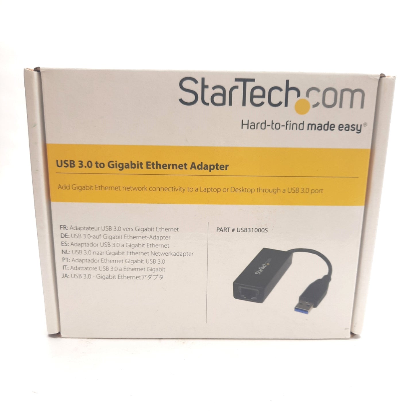 New Startech USB31000S USB 3.0 to Gigabit Ethernet Adapter, 5VDC, USB to RJ45