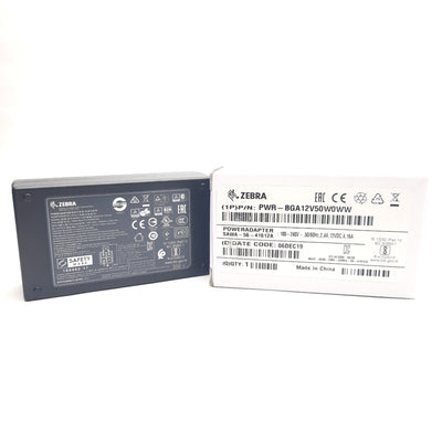 New Zebra PWR-BGA12V50W0WW Power Supply Adapter, 100-240VAC Input, 12VDC Output, 50W