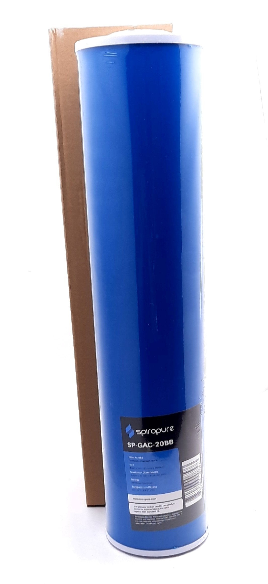 New Spiropure SP-GAC-20BB Granular Activated Carbon Filter 20 Micron 4.5" x 20"
