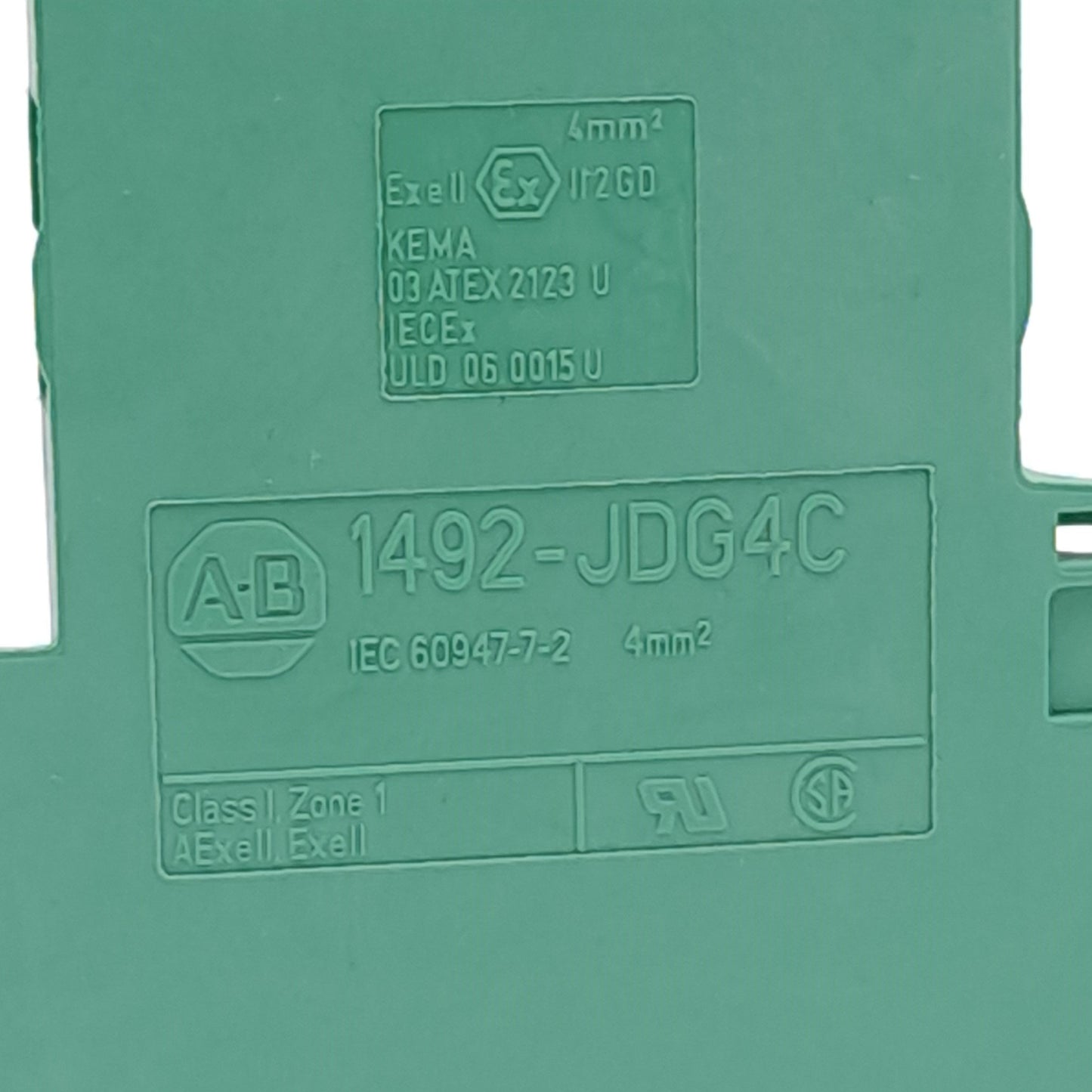 New – Open box Lot of 5 Allen Bradley 1492-JDG4C Grounding Terminal Block, 2-Level, 26-10 AWG