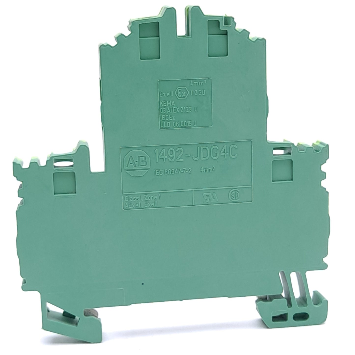 New – Open box Lot of 5 Allen Bradley 1492-JDG4C Grounding Terminal Block, 2-Level, 26-10 AWG